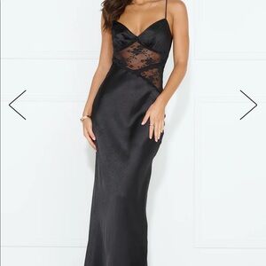 Hello Molly Black Lace Maxi Dress